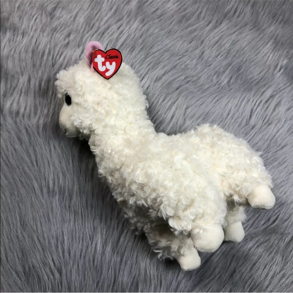 Ty Classic Lily The Llama Stuffed Plush Beanbag 11”